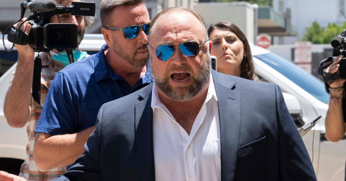 alex jones ex wife child support text leak sandy hook trial