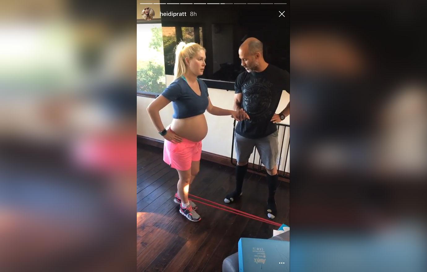 Heidi Montag Baby Bump Workout