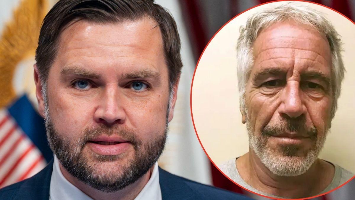 Photo of JD Vance, Jeffrey Epstein