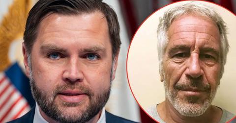 Photo of JD Vance, Jeffrey Epstein