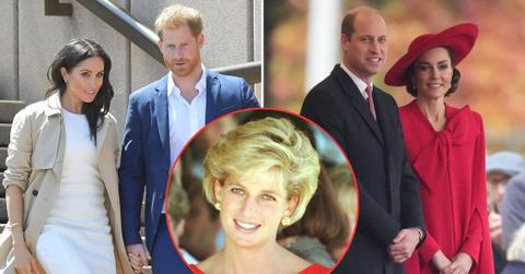 Photo of Princess Diana, Prince and Princess of Wales,Prince Harry and Meghan Markle