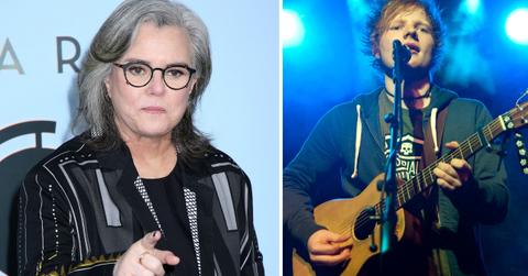 Rosie O' Donnell called out Ed Sheeran.