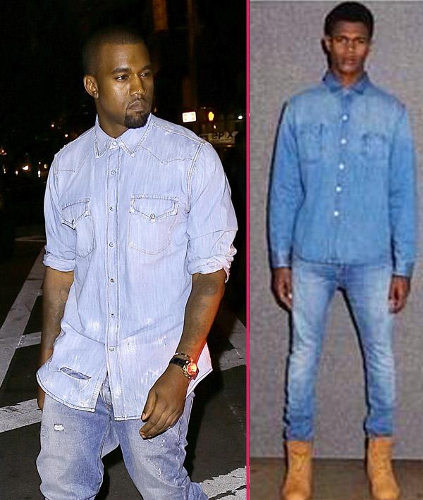 Kanye sales denim shirt