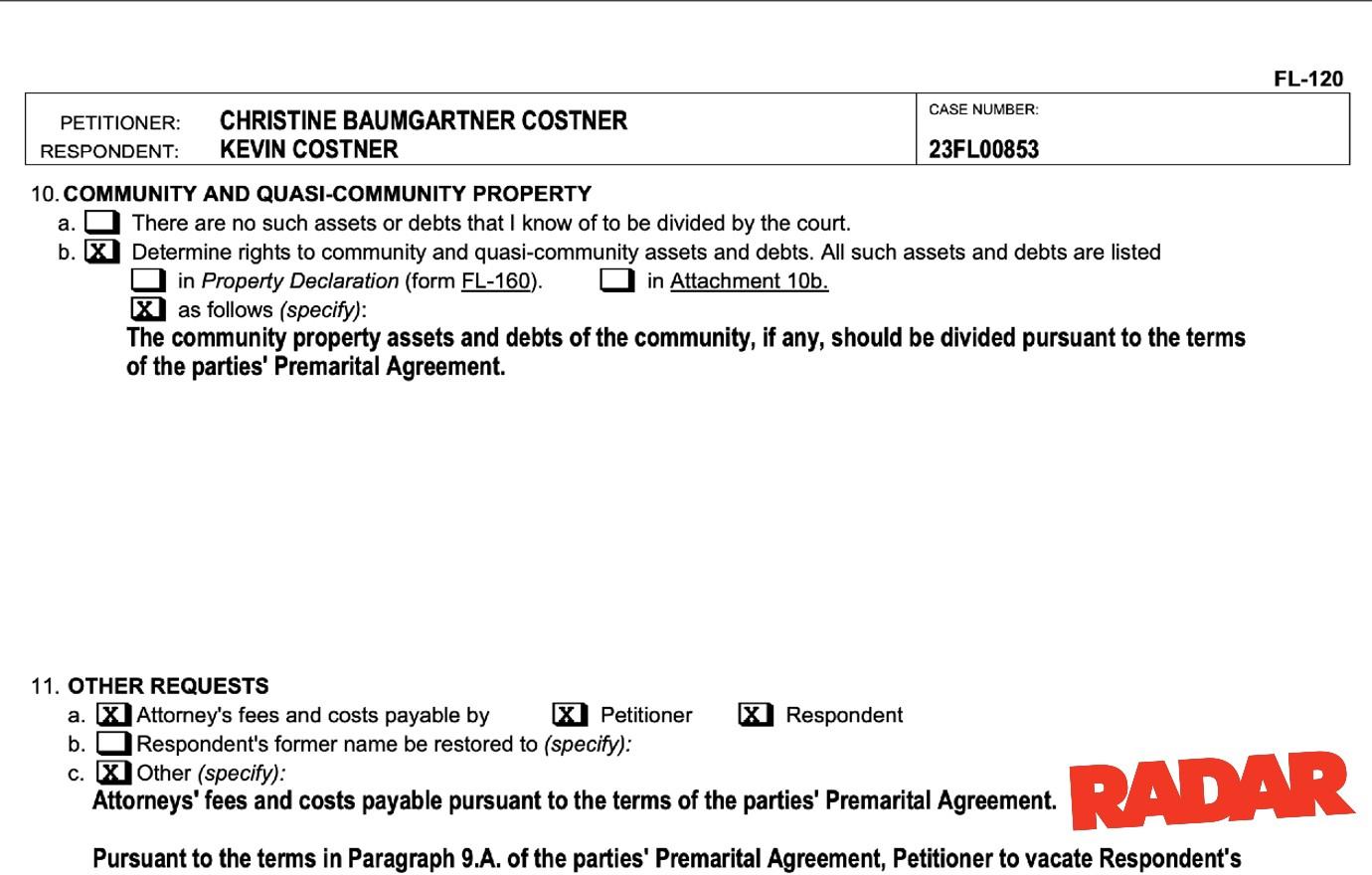 Kevin Costner's Staggering Net Worth Revealed in Divorce Docs