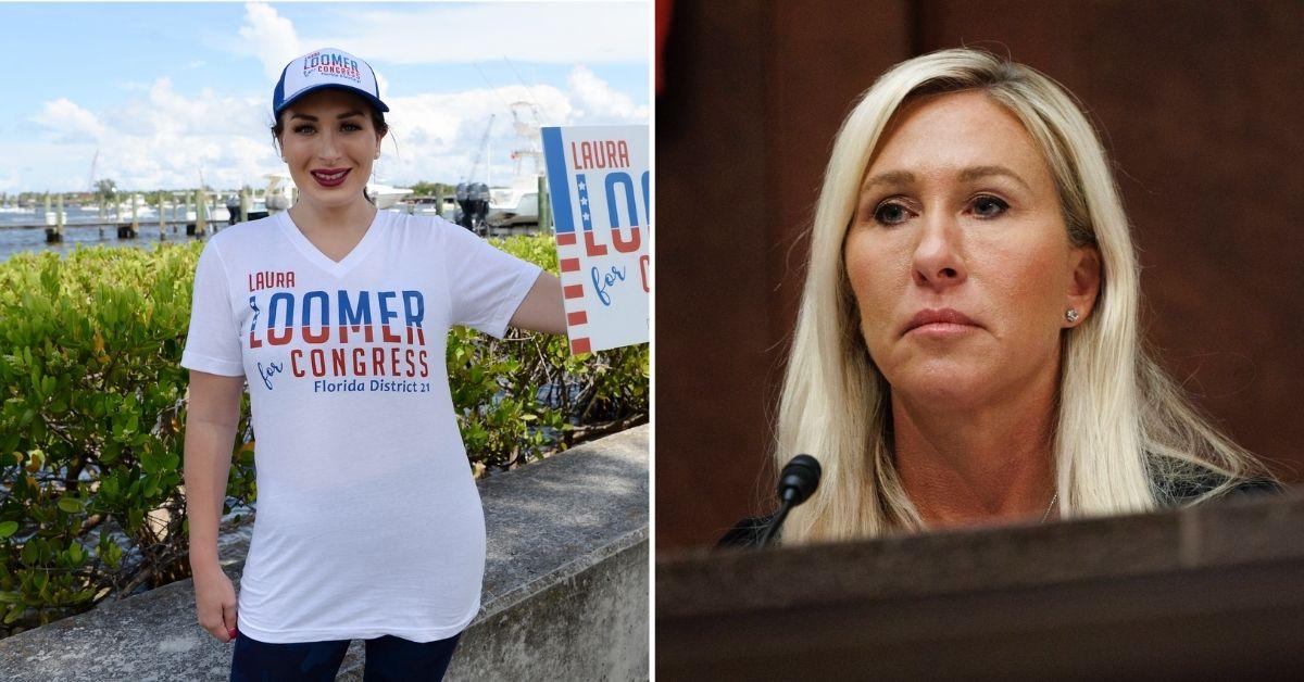 Photo of Laura Loomer and Marjorie Taylor Greene