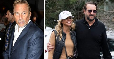 Split photo of Kevin Costner, Christine Baumgartner and Josh Connor