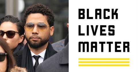 blm defends jussie smollett hoax hate crime police trial verdic pp
