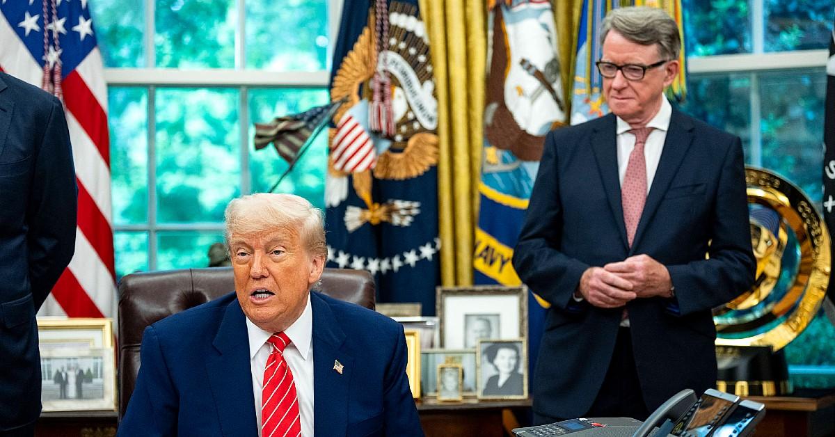 Photo of Donald Trump,  Peter Mandelson