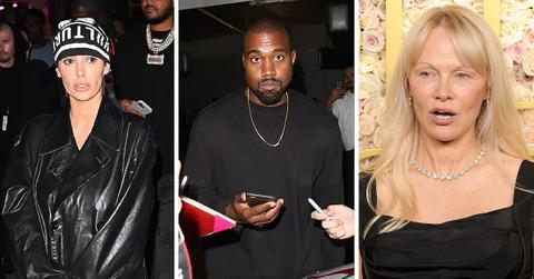 Composite photo of Bianca Censori, Kanye West, Pamela Anderson