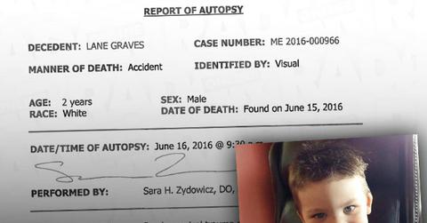 lane graves autopsy report alligator attack