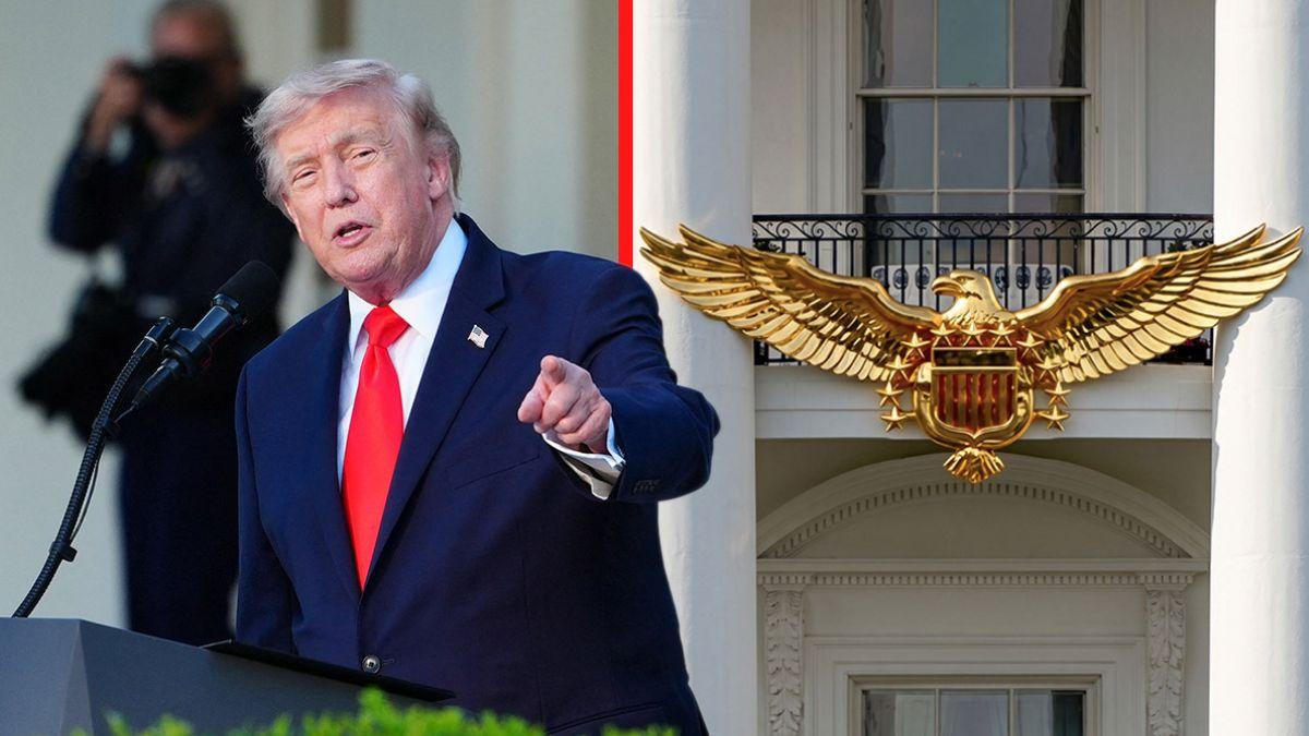 Donald Trump claimed the golden eagle was a 'gift.'