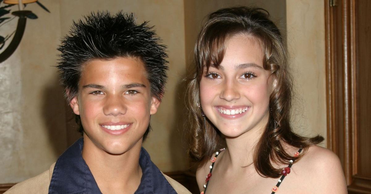 taylor lautner former costar taylor dooley protests against disney