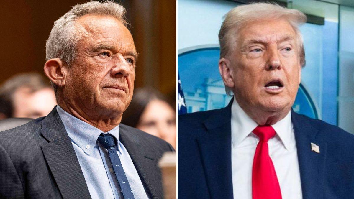 split image of RFK Jr. and Donald Trump