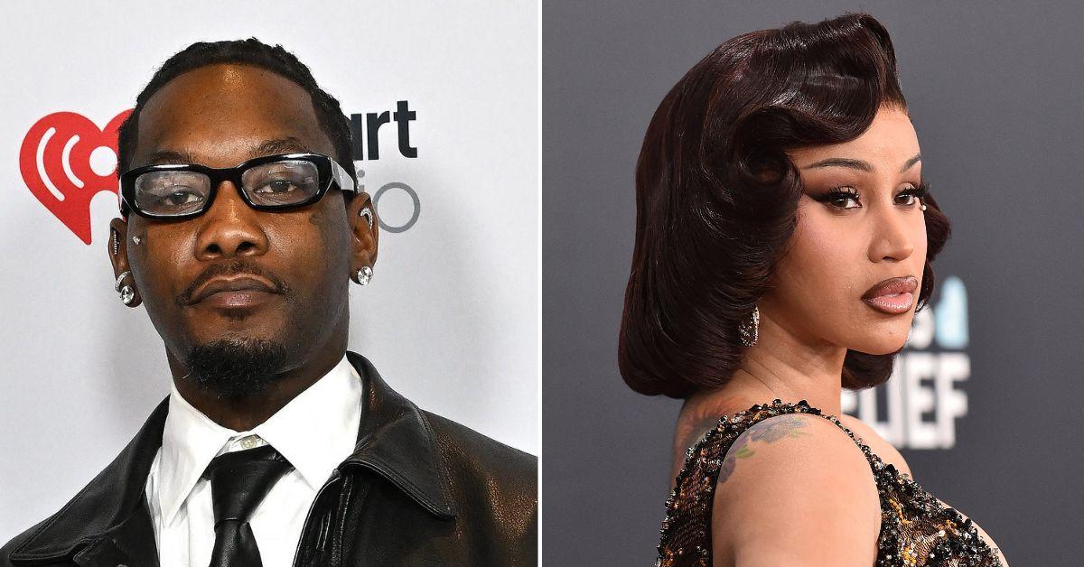 Composite photo of Offset and Cardi B