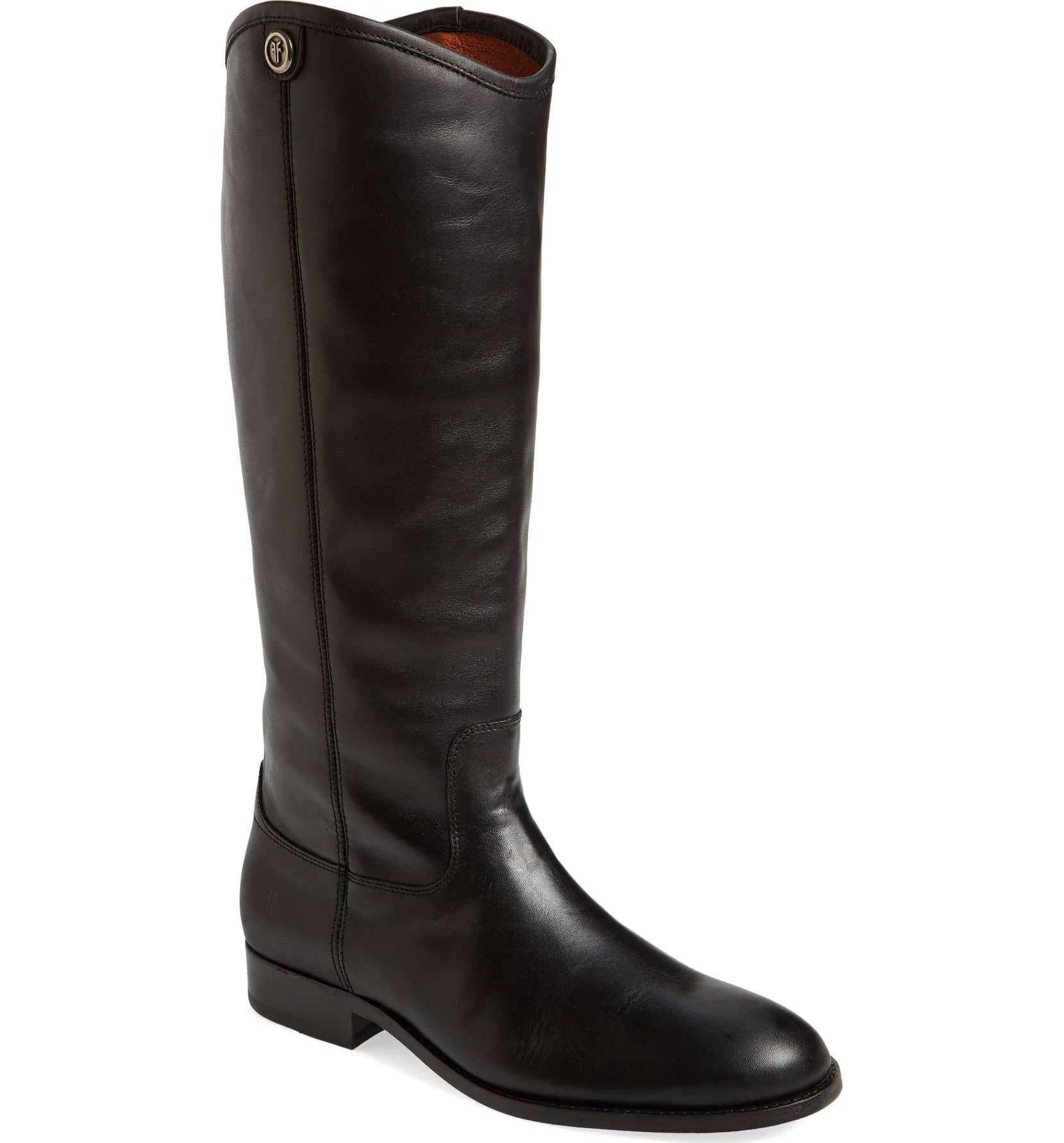 frye melissa button  knee high boot