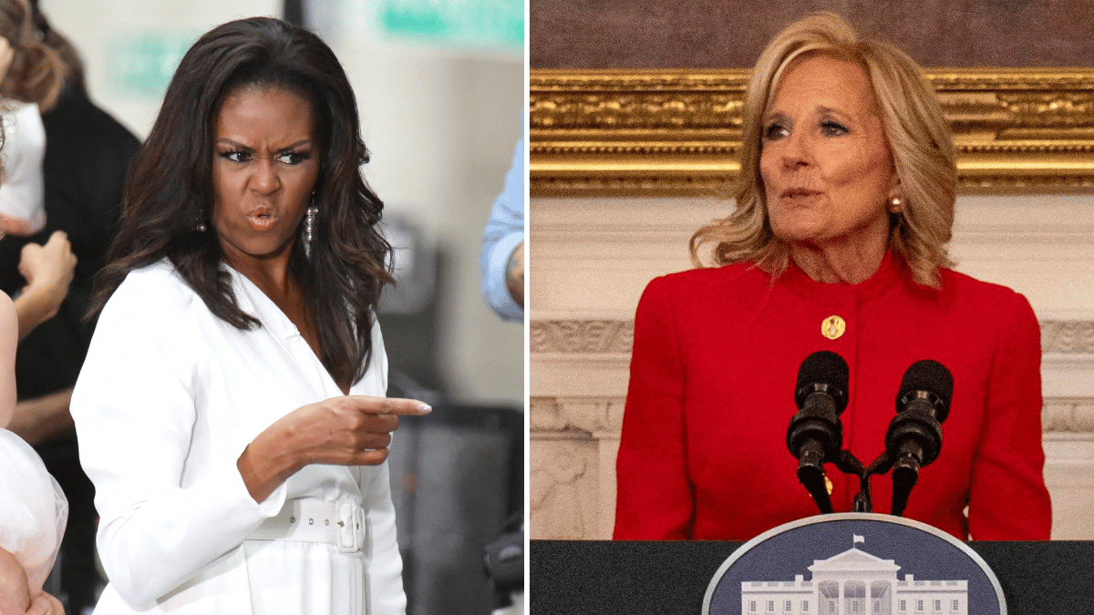 Michelle Obama and Jill Biden