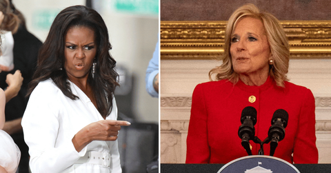 Michelle Obama and Jill Biden