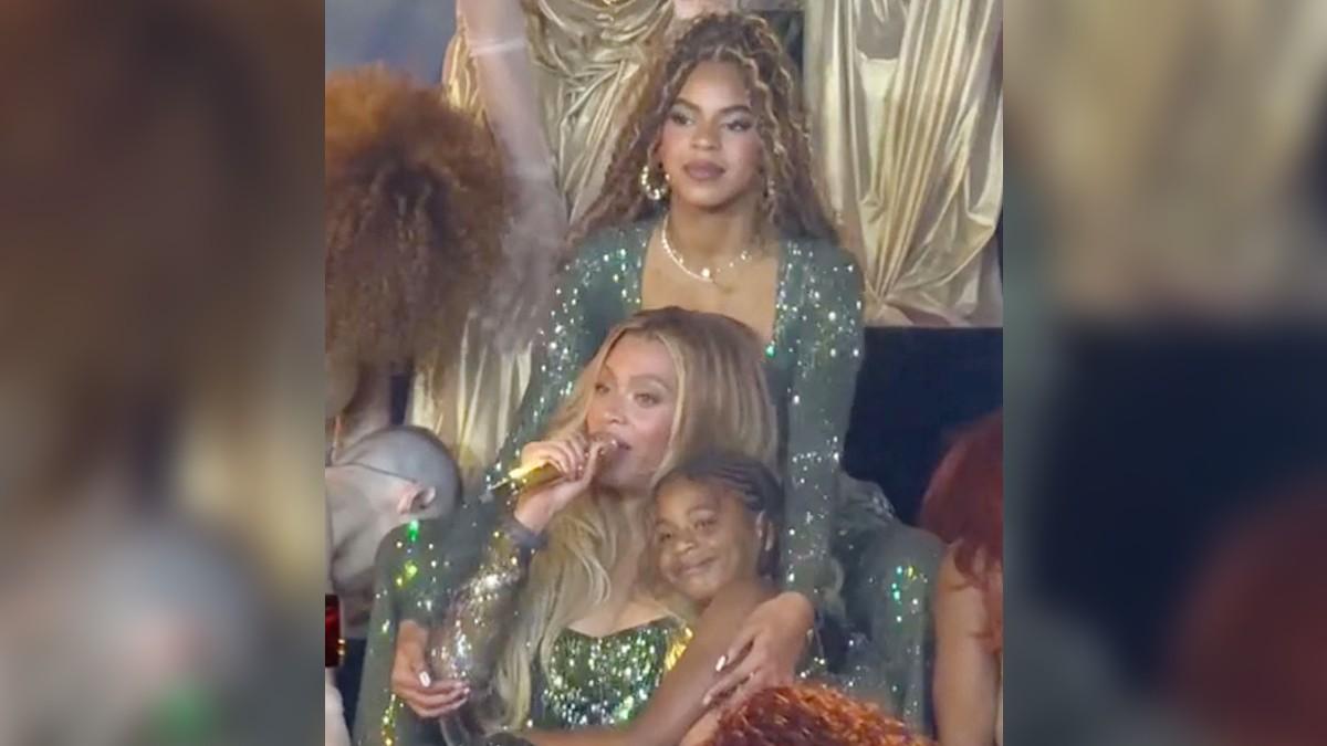Blue Ivy started dancing with her mother on world tours.