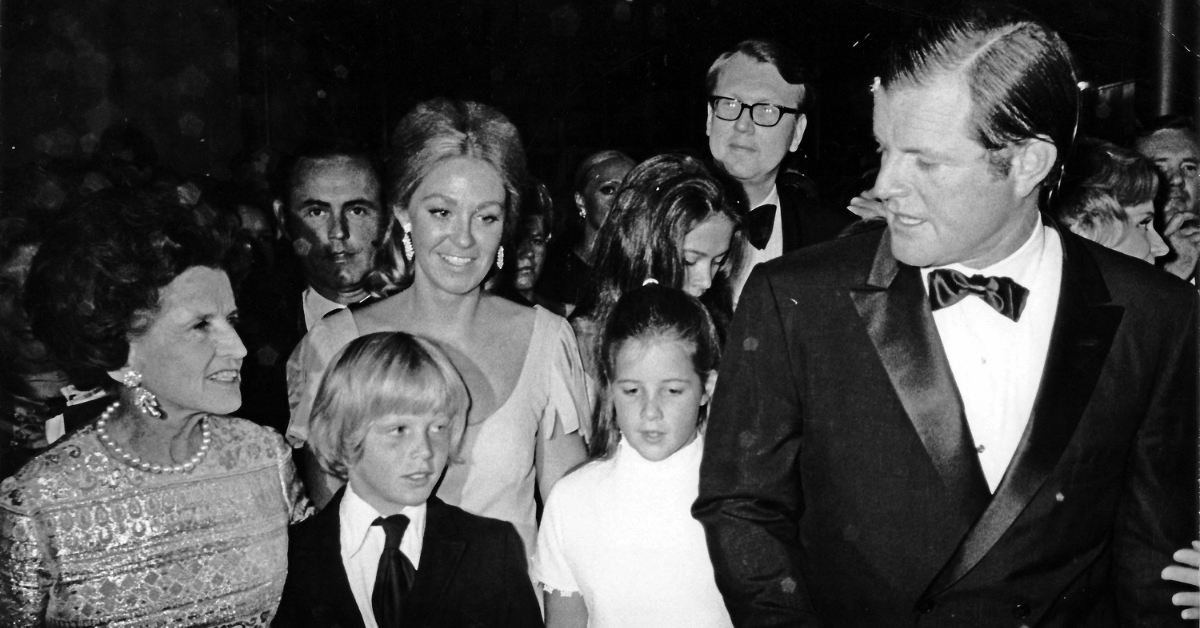 Photo of Rose Kennedy, Joan and Ted Kennedy and children in 1971