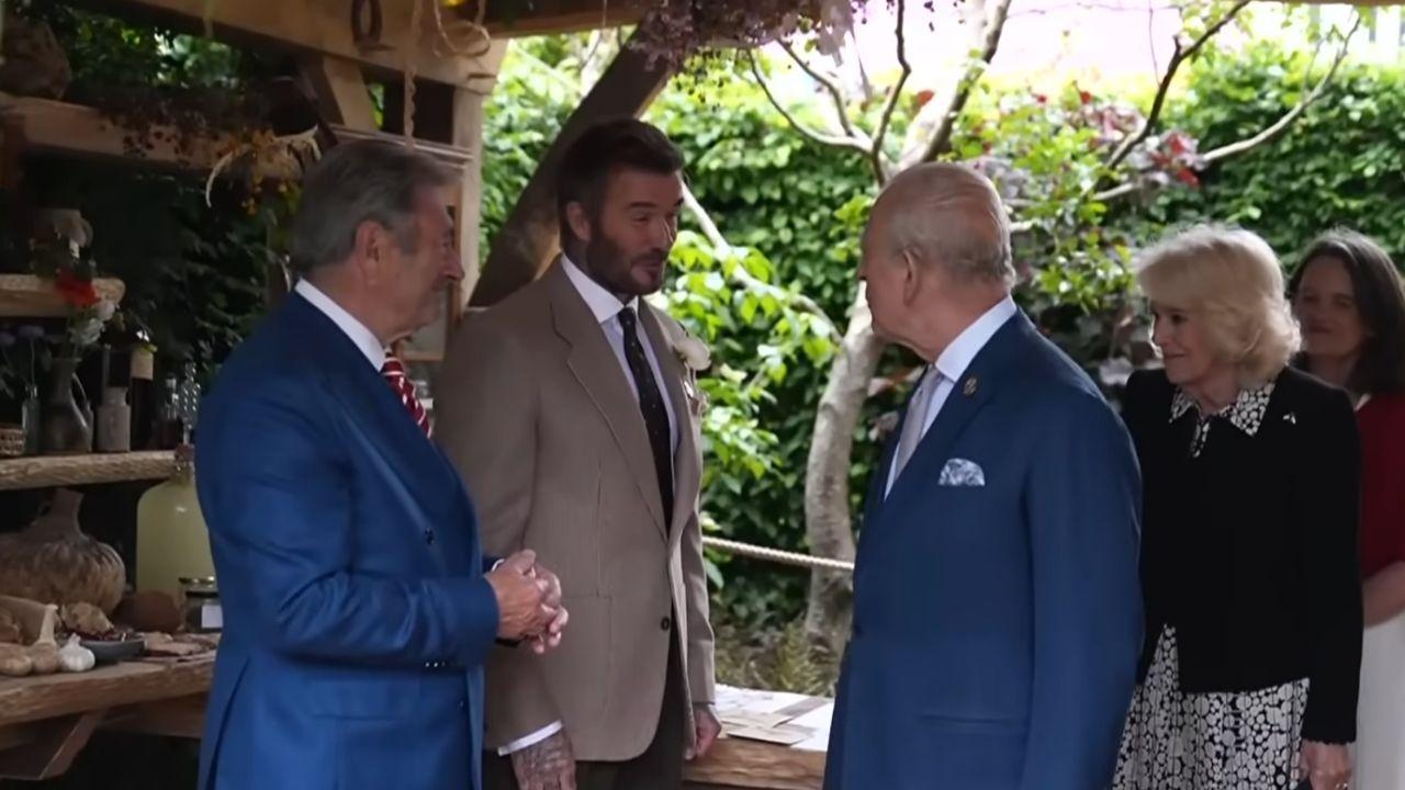 Photo of King Charles, David Beckham and Queen Camilla