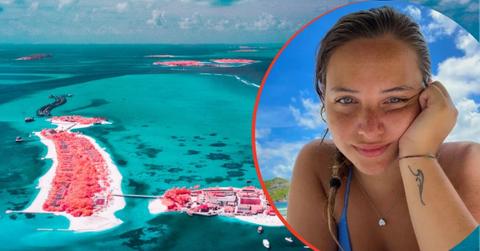 image of the Maldives and one of the found divers, Giorgia Sommacal