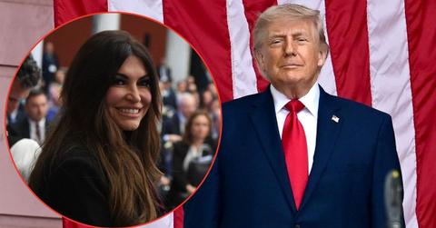Split image of Donald Trump and Kimberly Guilfoyle