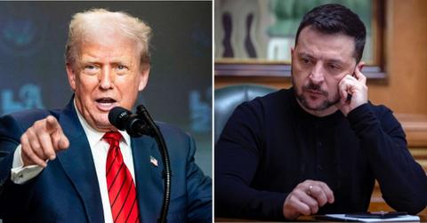 Photo of Donald Trump, Volodymyr Zelensky