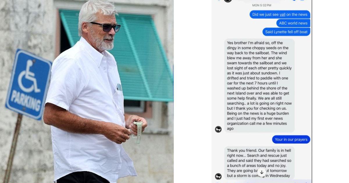 EXCLUSIVE: Read Brian Hooker's 'Eerily Calm' Messages to Friend Immediately After Missing Wife Lynette 'Fell Overboard and 'Drifted Away' in Bahamas
