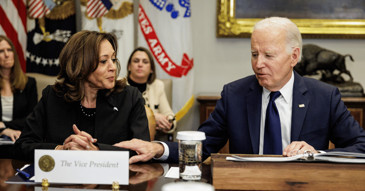 Photo of Kamala Harris and Joe Biden
