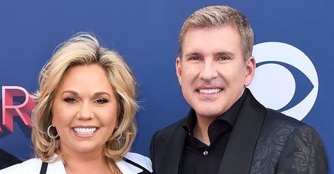Todd Chrisley and Julie Chrisley attend 53rd Annual Academy Of Country Music Awards.