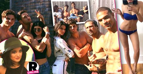 //kylie and kendall jenner in the hamptons photos with male models wide