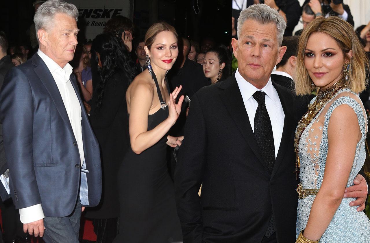 //Katharine McPhee David Foster MET Gala pp