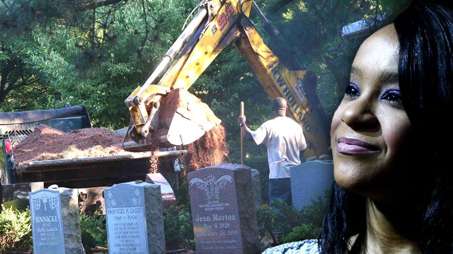 Cemetery Workers Dig Bobbi Kristina S Grave Next To Whitney Houston S — 8 Heartbreaking Photos