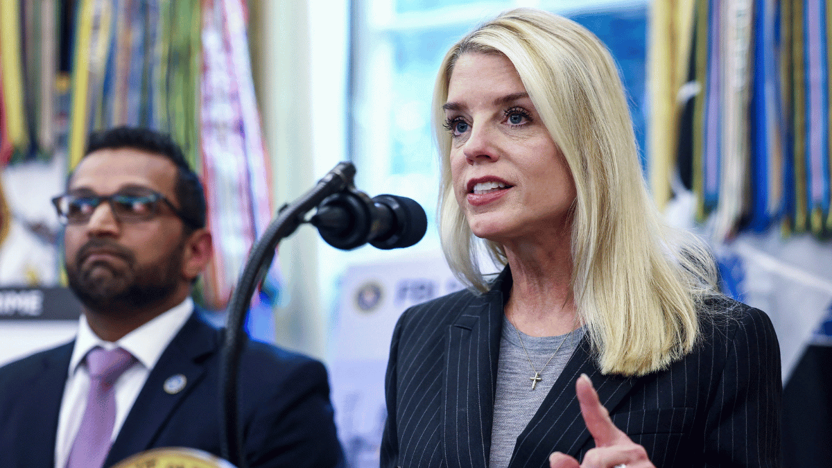 Pam Bondi and Kash Patel