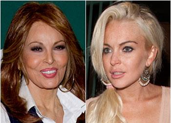 //raquel welch lindsay lohan criticism splash