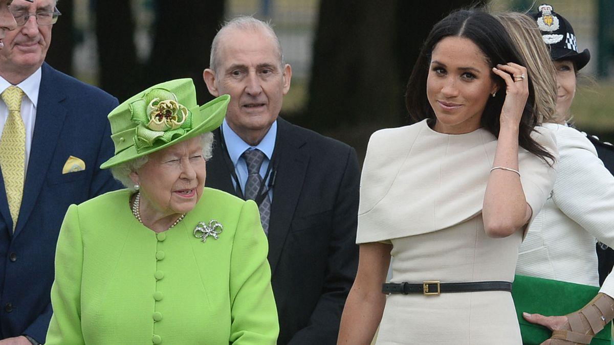 Photo of Queen Elizabeth and Meghan Markle