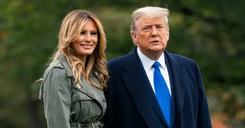 Photo of Melania Trump and former President Donald Trump