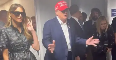 Photo of Melania and Donald Trump