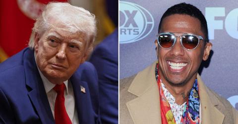 split image of Donald Trump and Nick Cannon