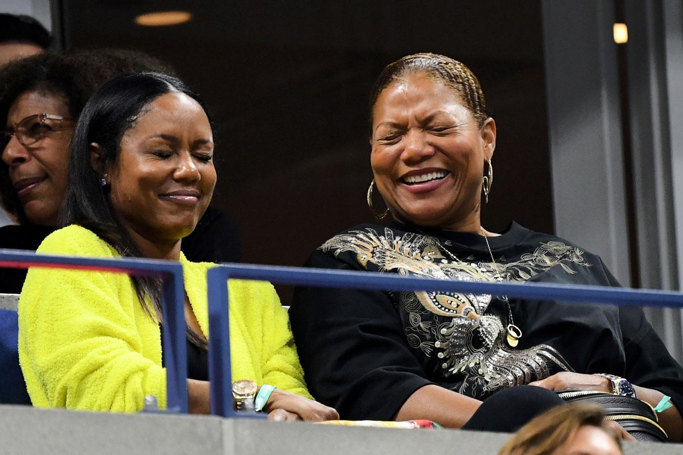 Queen Latifah & Girlfriend Eboni Nichols Watch US Open