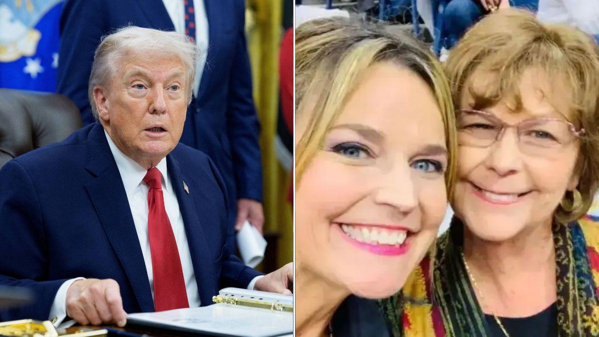 Photo of Donald Trump and Savannah Guthrie