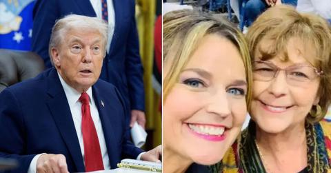 Photo of Donald Trump and Savannah Guthrie