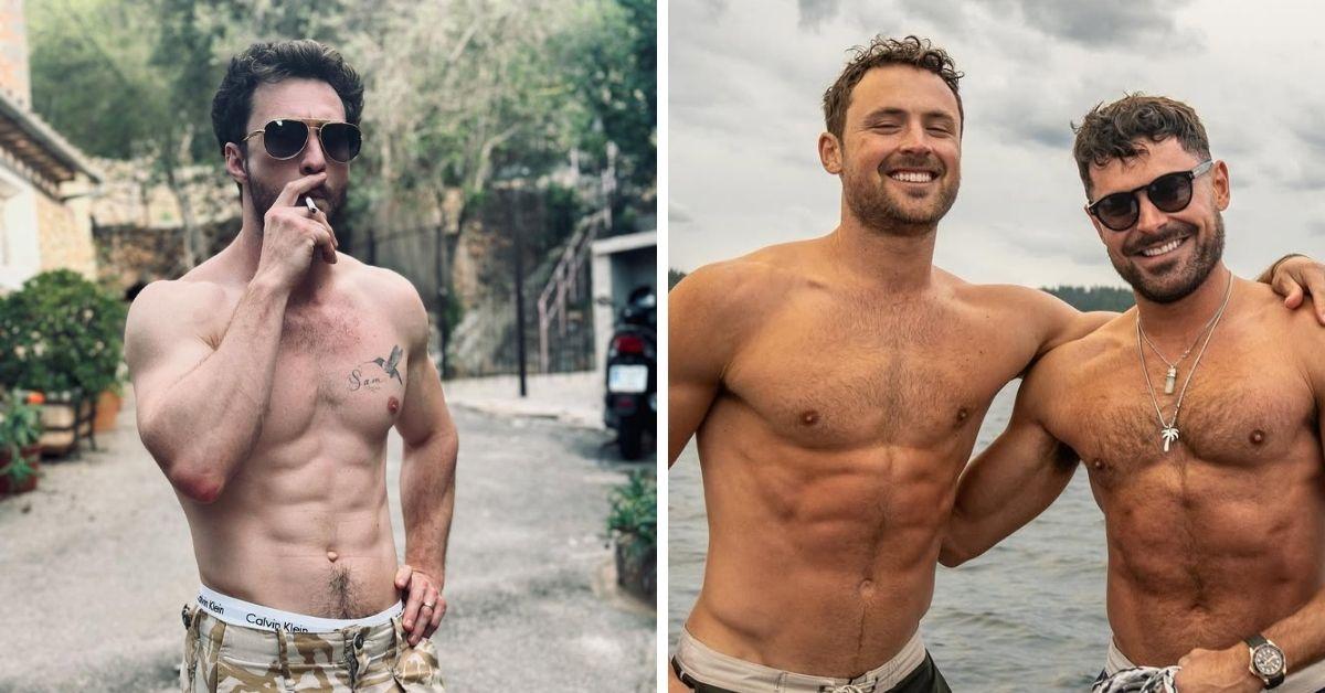 Split photo of Aaron Taylor-Johnson, Zac and Dylan Efron