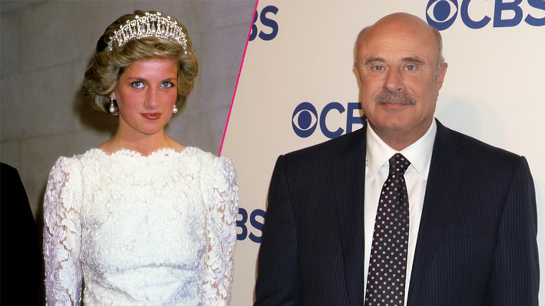 Left, Princess Diana attends Royal 5 Day Tour in America. Right, Dr. Phil McGraw attends CBS Network 2016 Upfront Presentation, New York, America - 18 May 2016