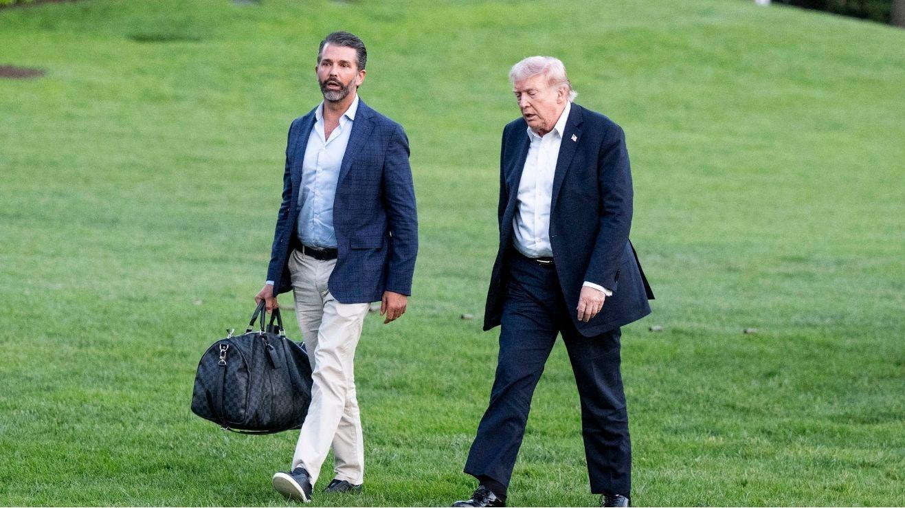 Picture of Donald Trump and Donald Trump Jr.