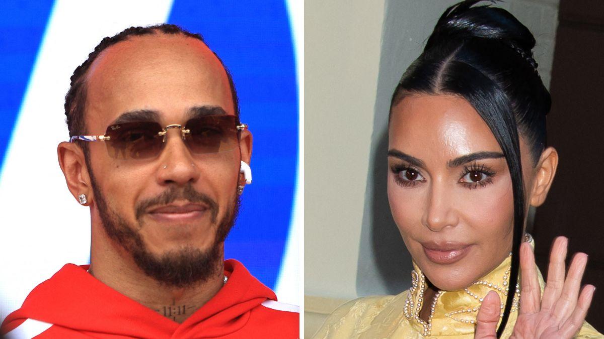 Photo of Kim Kardashian and Lewis Hamilton