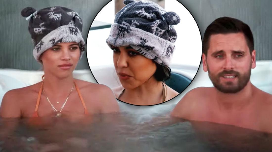 sofia richie kuwtk debut hot tub scene with kourtney kardashian scott disick pp