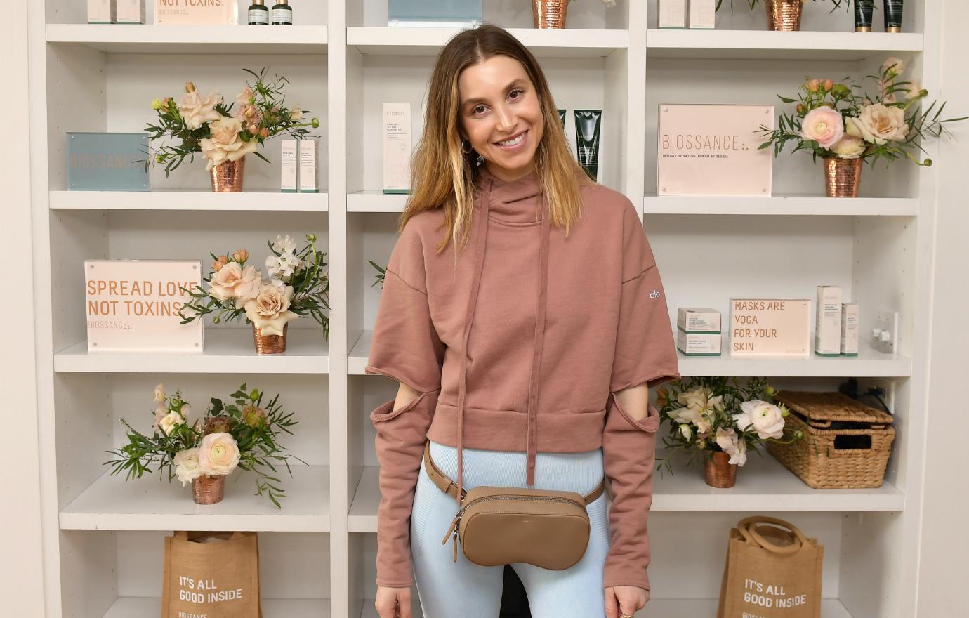 Whitney Port attended Galentine's Day Glow with Biossance hosted by Katherine Schwarzenegger at Alo Yoga Beverly Hills on February 12, 2019 in Beverly Hills, California.