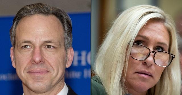 jake tapper accuses congresswoman marjorie taylor greene of hypocrisy