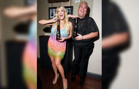 heather mcmahan and raymond padilla celebrate with tequila don julio at a private after party following their tour closing show in new york city on june